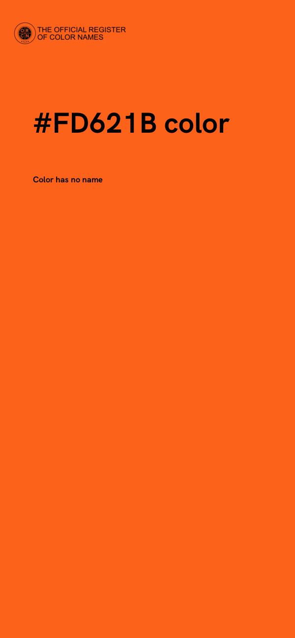 #FD621B color image