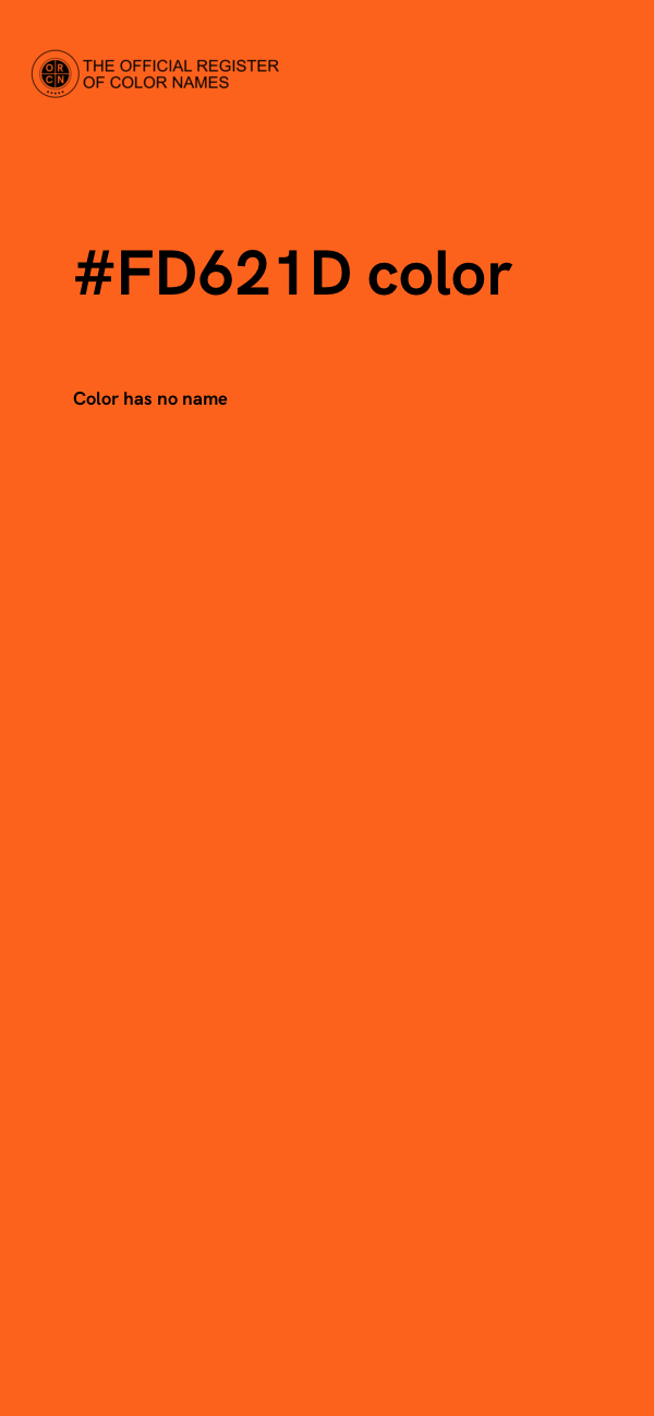 #FD621D color image