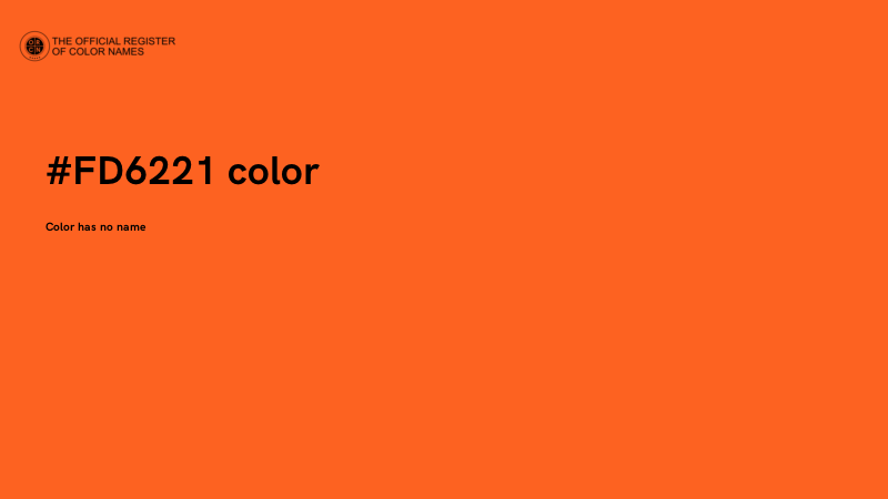#FD6221 color image