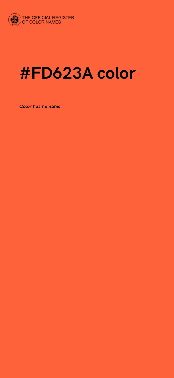 #FD623A color image
