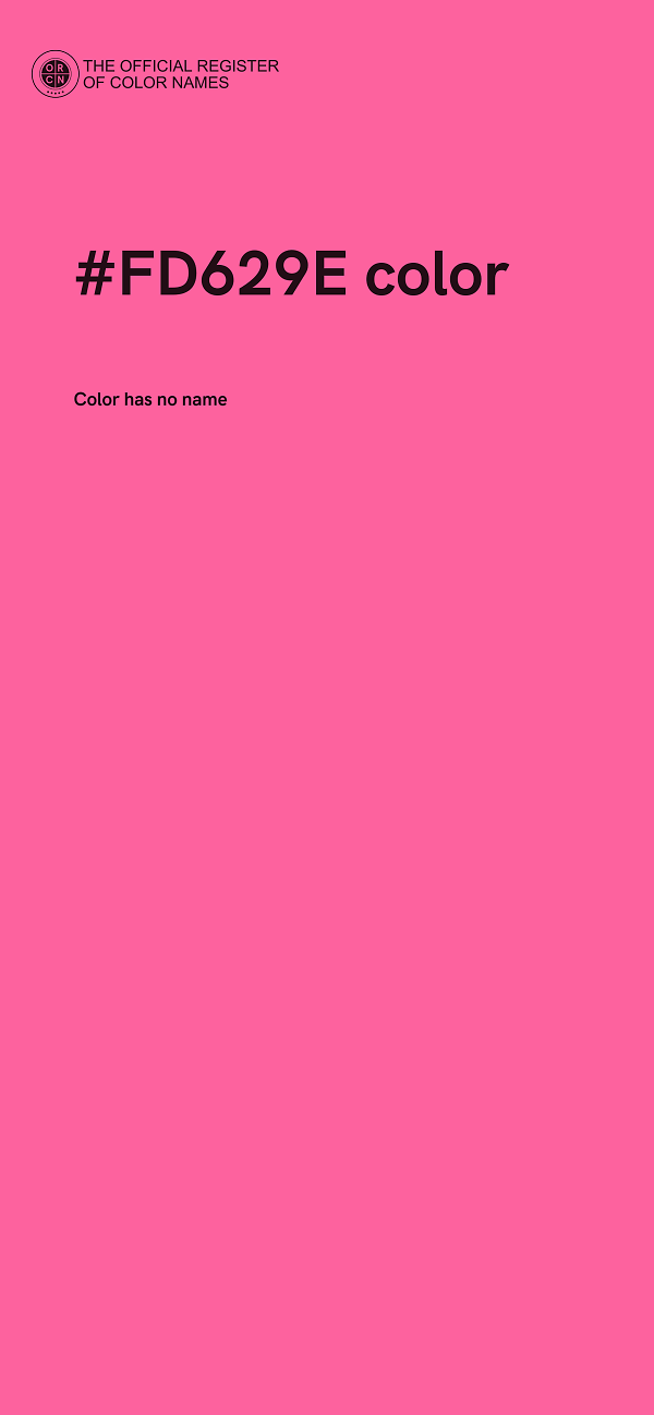 #FD629E color image