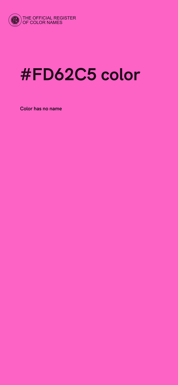 #FD62C5 color image