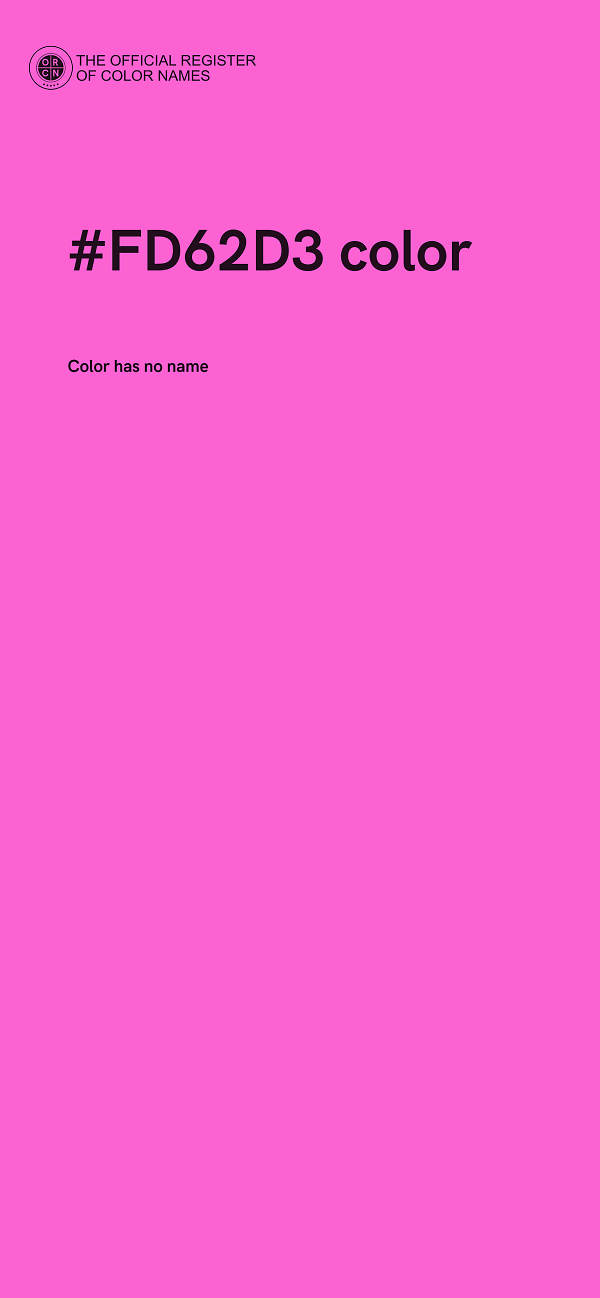 #FD62D3 color image