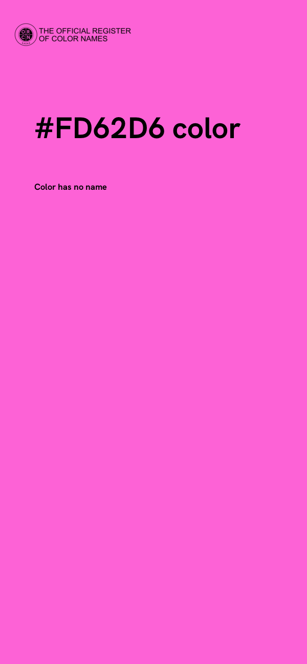 #FD62D6 color image