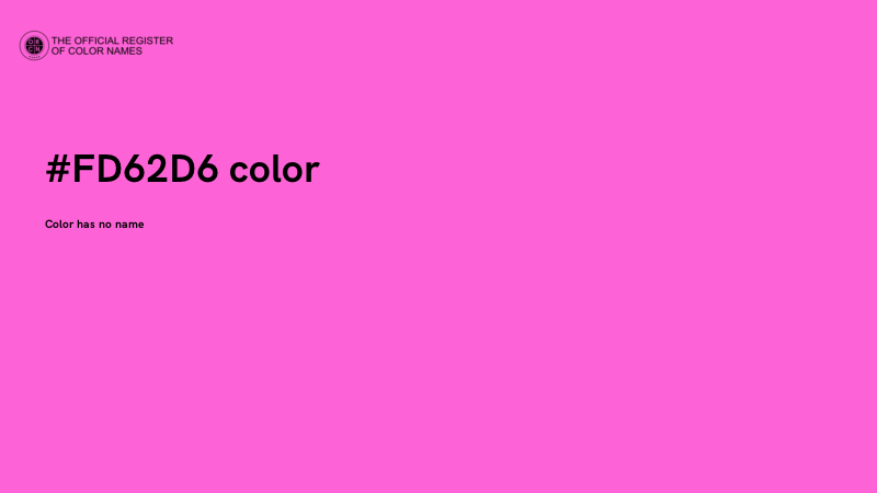 #FD62D6 color image