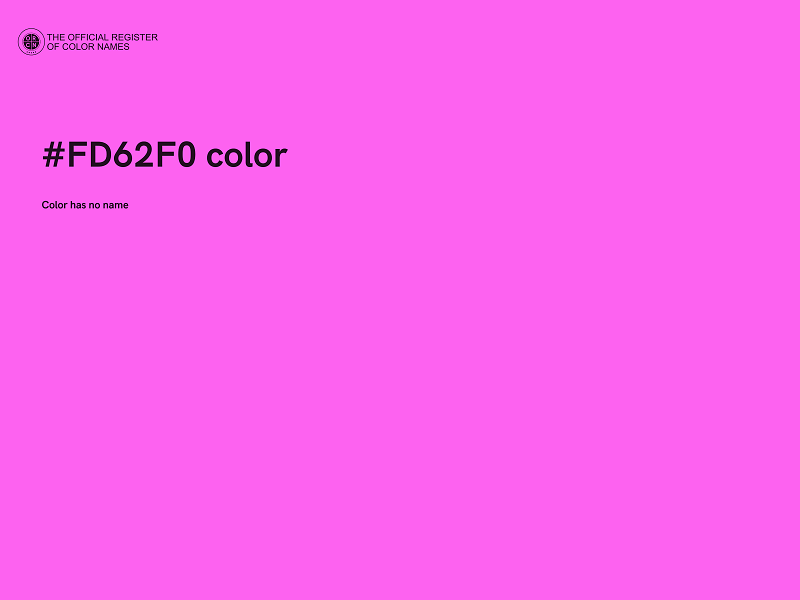 #FD62F0 color image