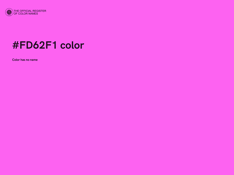 #FD62F1 color image