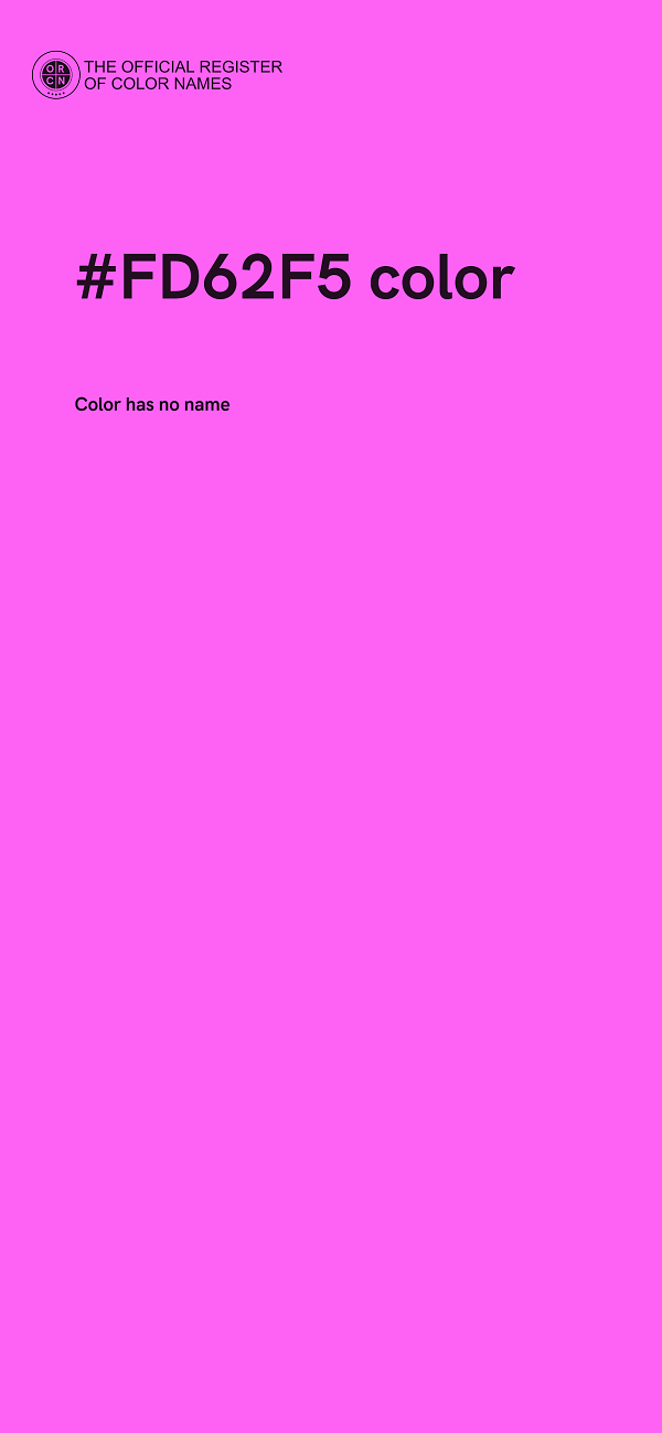 #FD62F5 color image