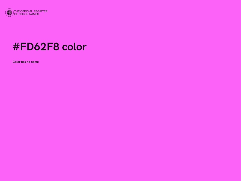 #FD62F8 color image