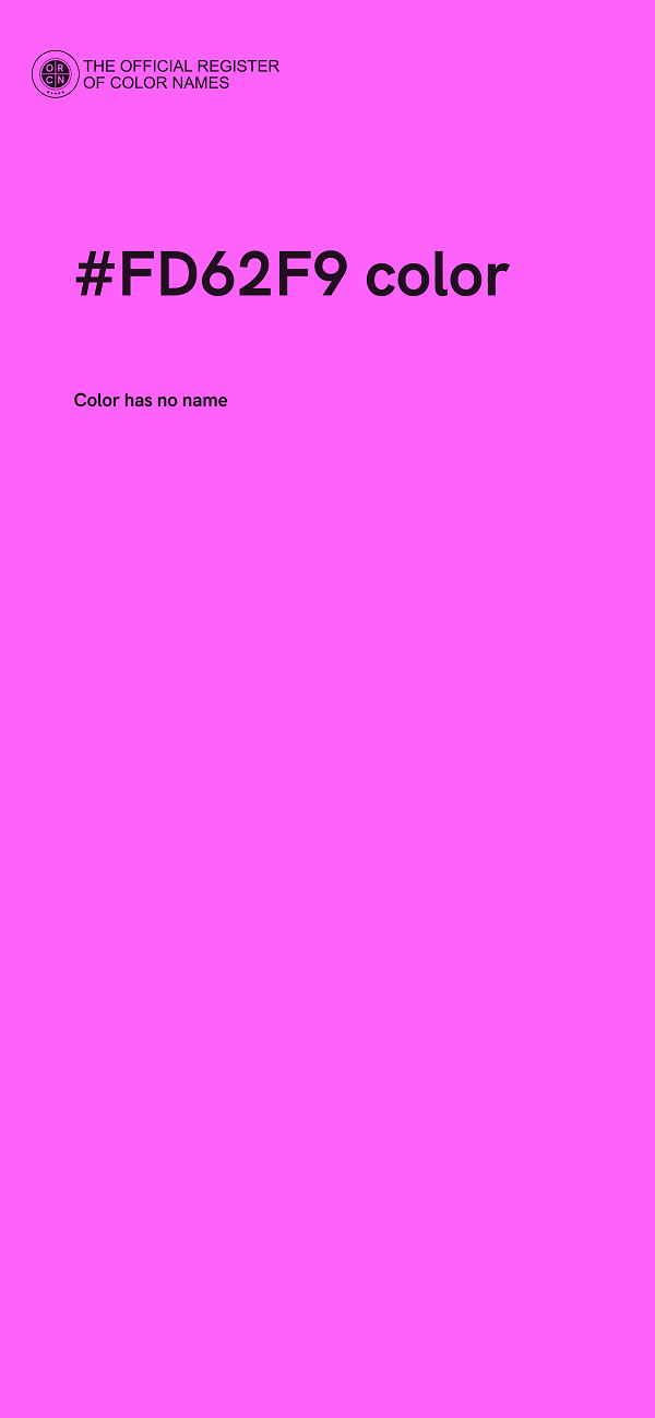 #FD62F9 color image