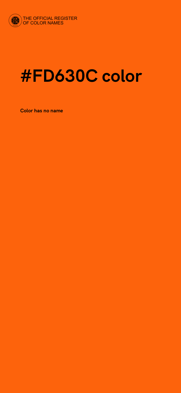 #FD630C color image
