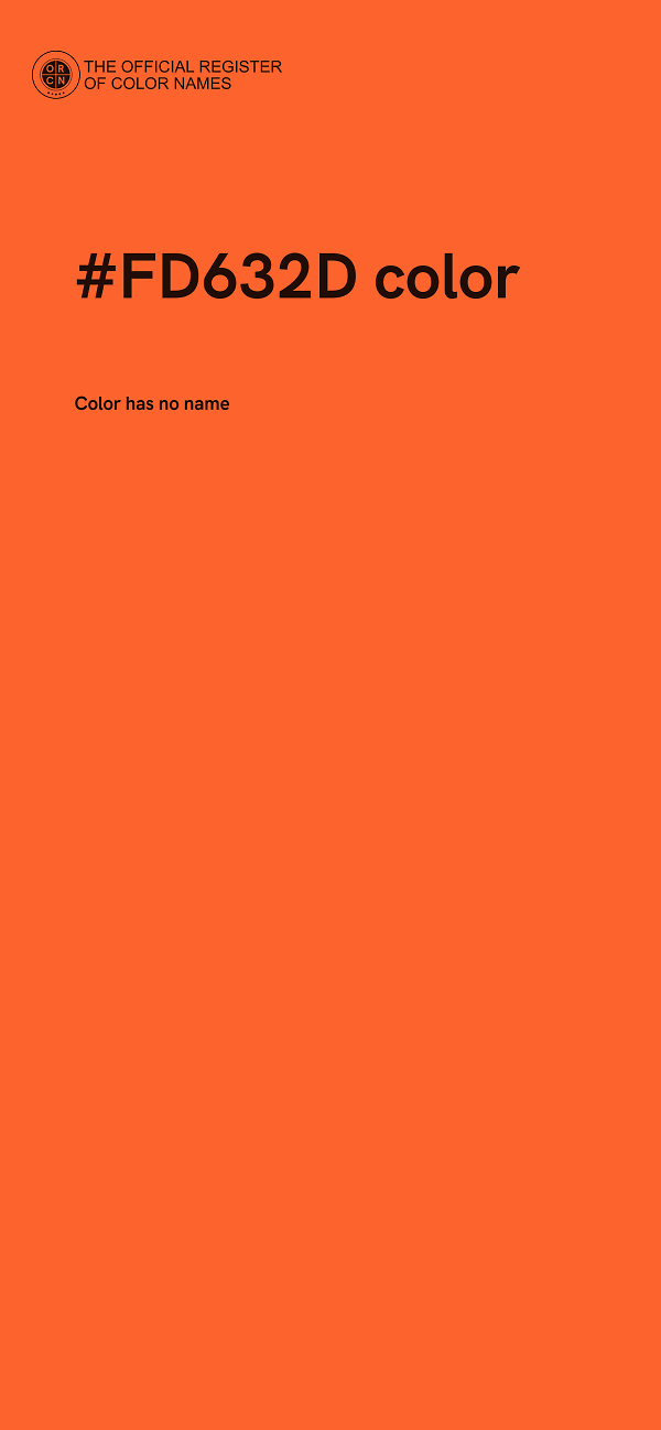 #FD632D color image