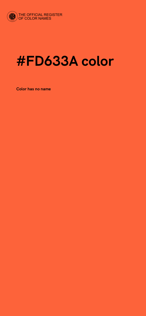 #FD633A color image