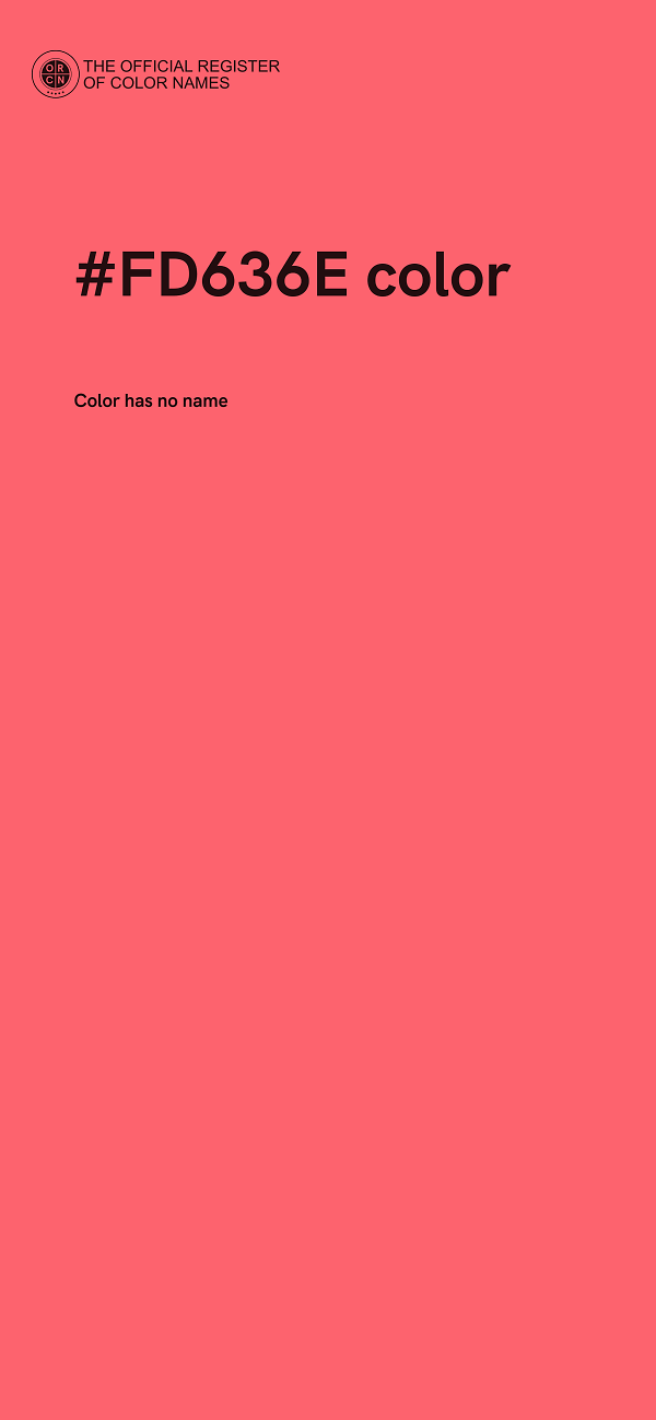 #FD636E color image