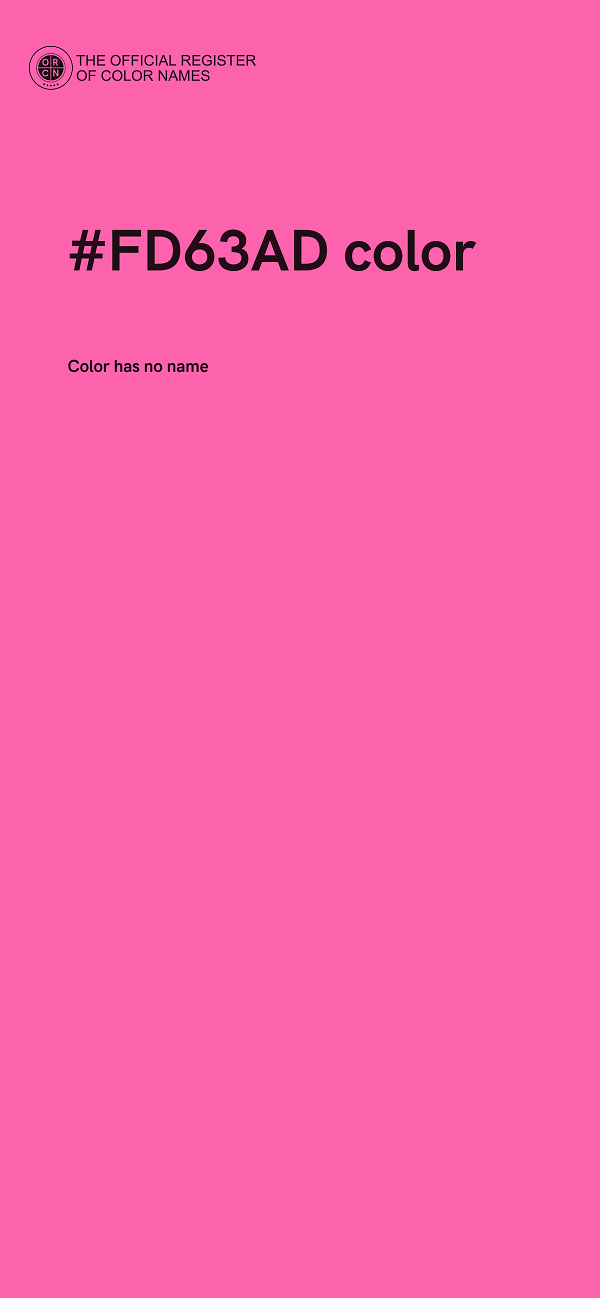 #FD63AD color image