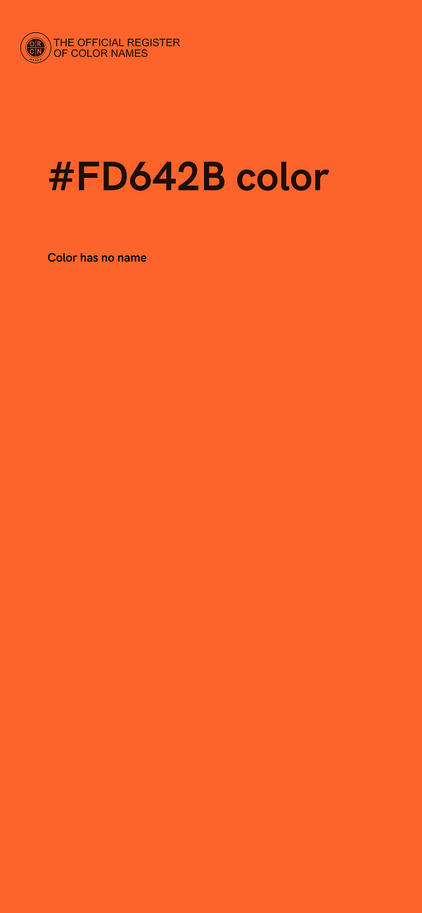 #FD642B color image