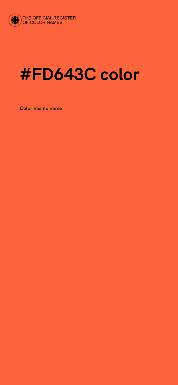 #FD643C color image