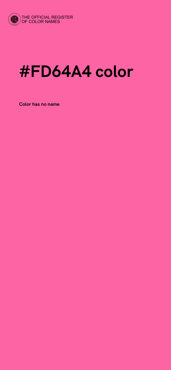 #FD64A4 color image