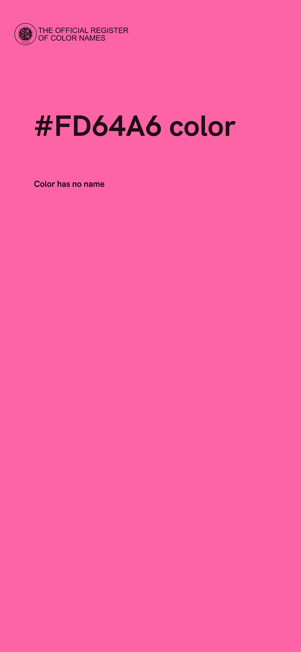 #FD64A6 color image