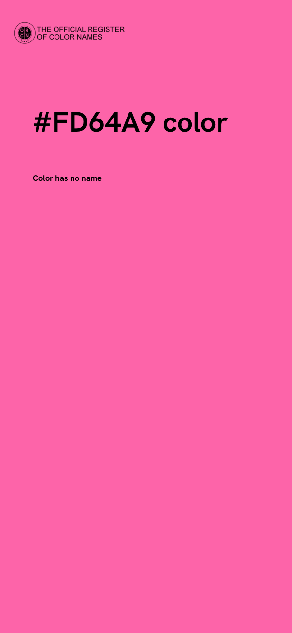 #FD64A9 color image