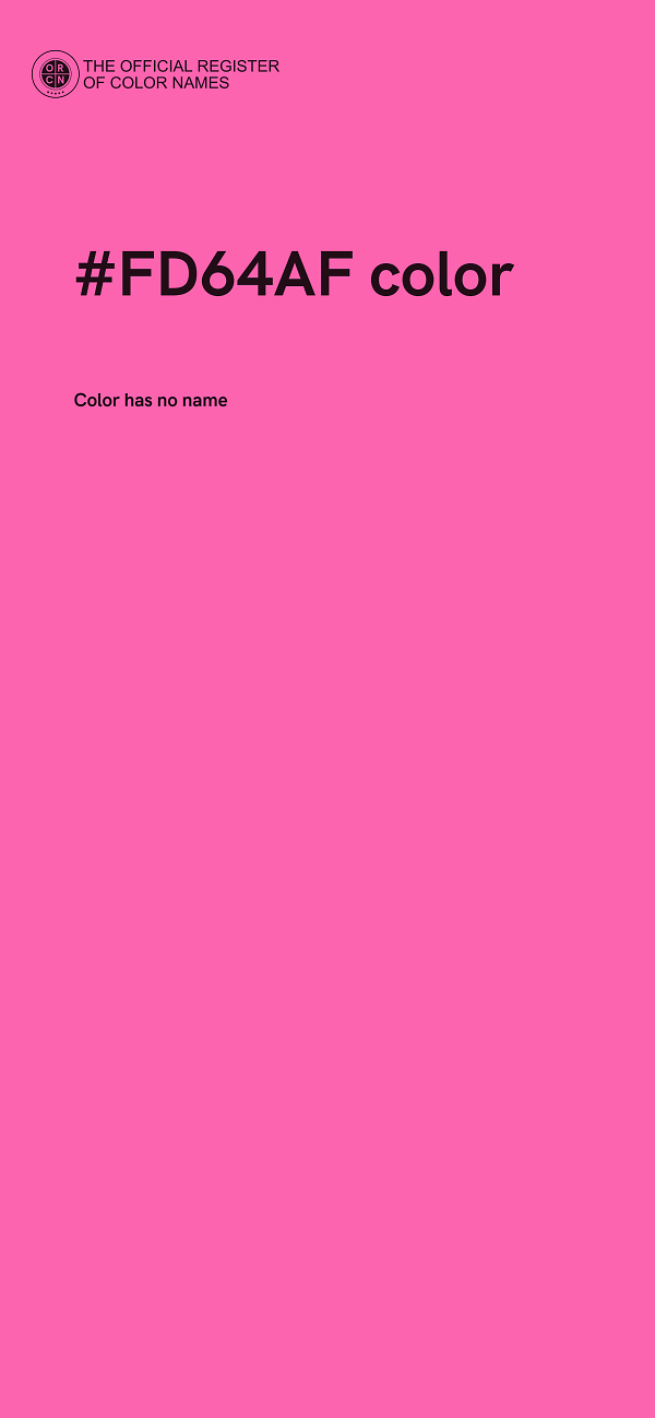 #FD64AF color image