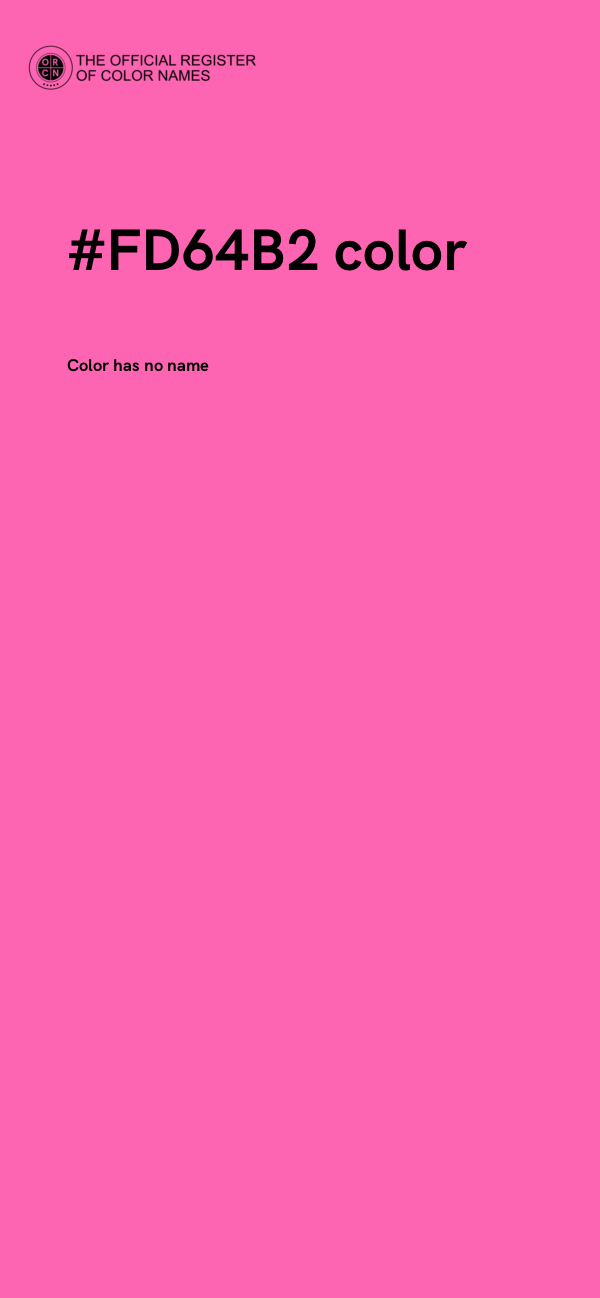 #FD64B2 color image