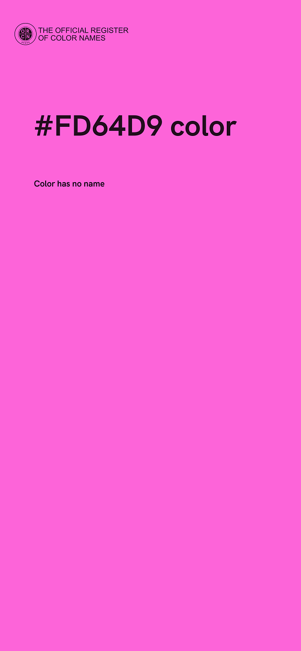 #FD64D9 color image