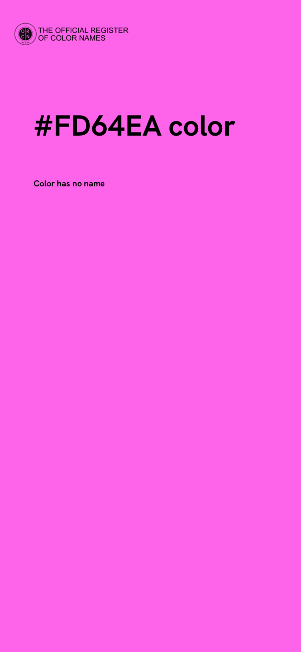 #FD64EA color image