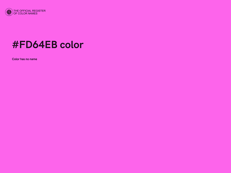 #FD64EB color image