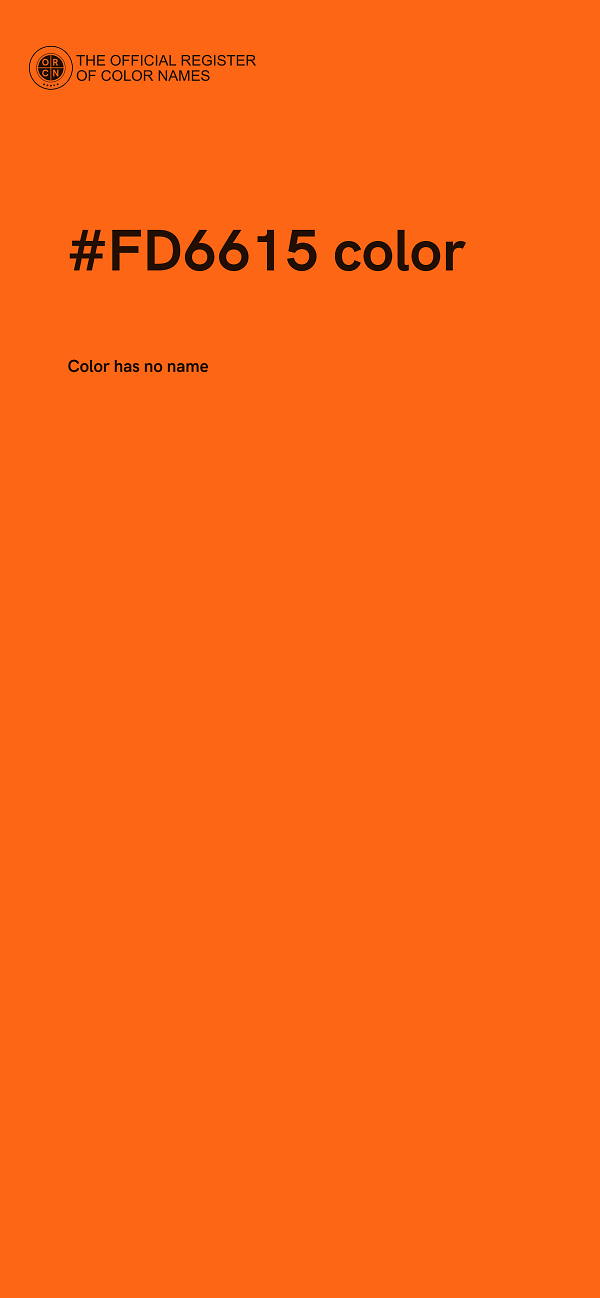 #FD6615 color image