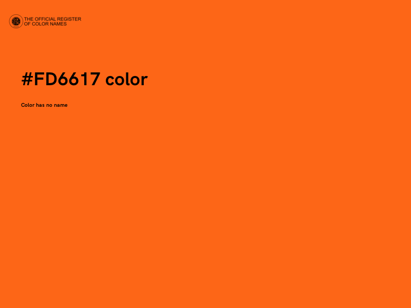 #FD6617 color image