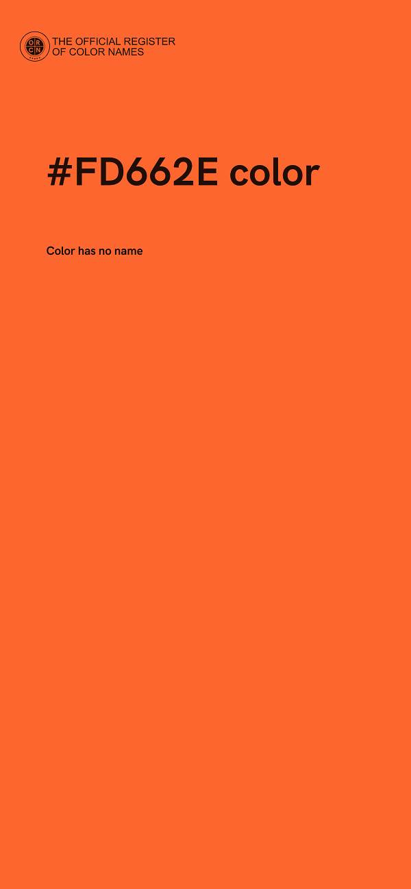 #FD662E color image