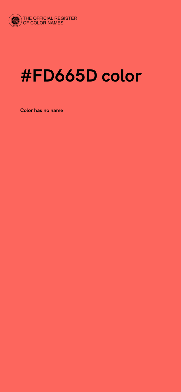 #FD665D color image