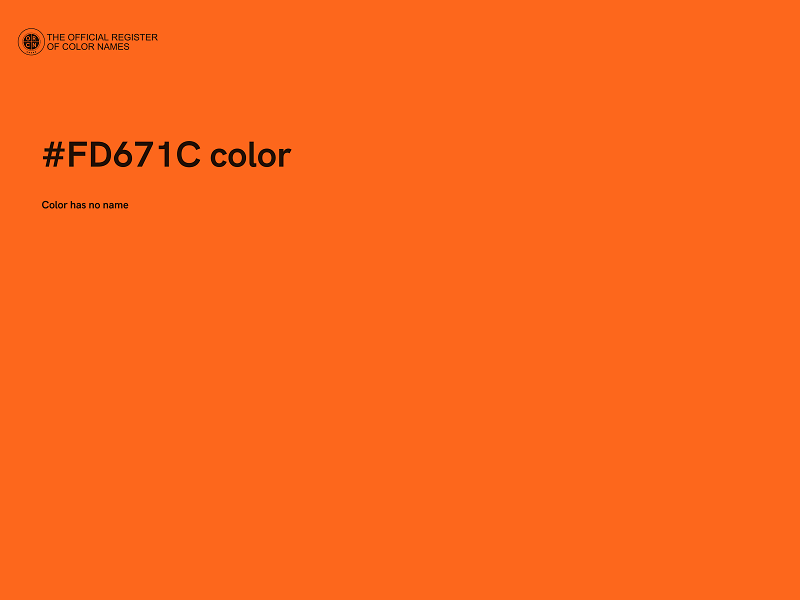 #FD671C color image