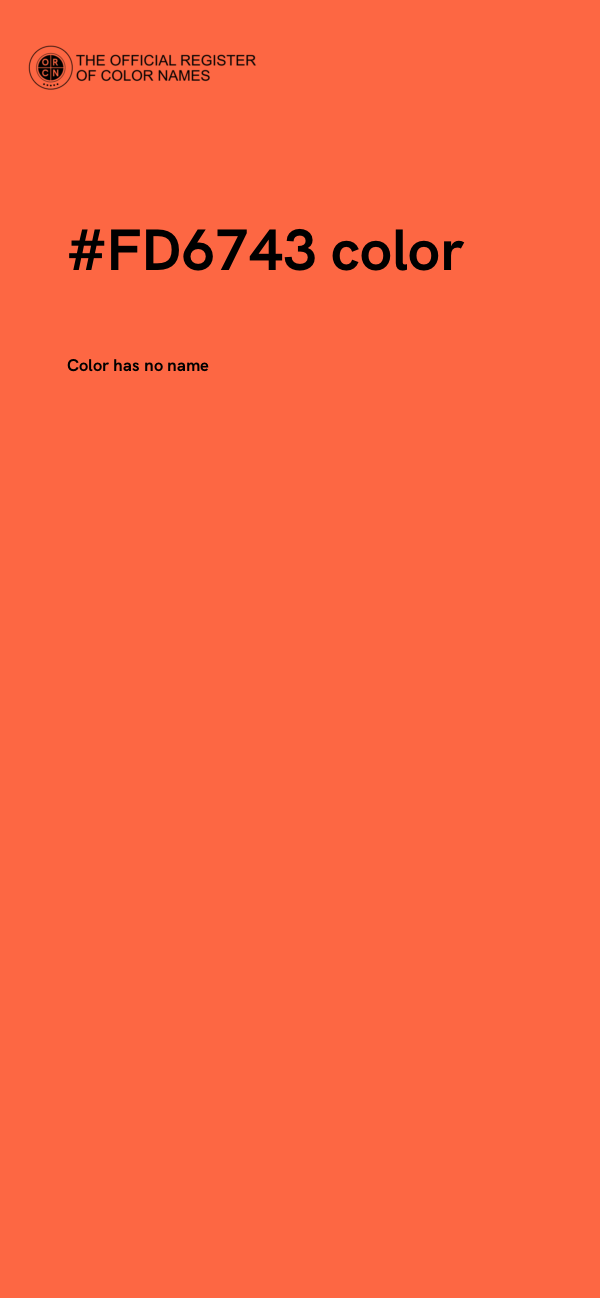 #FD6743 color image