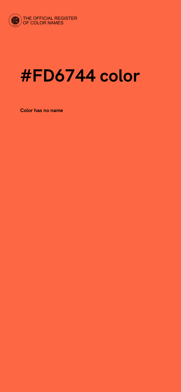 #FD6744 color image