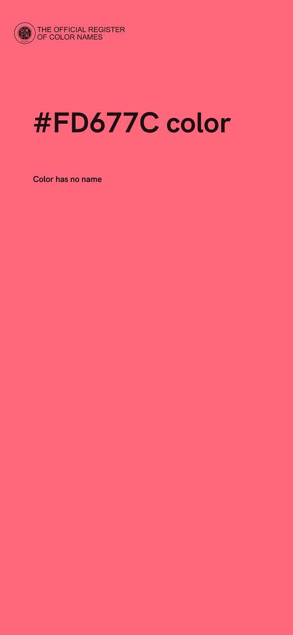 #FD677C color image