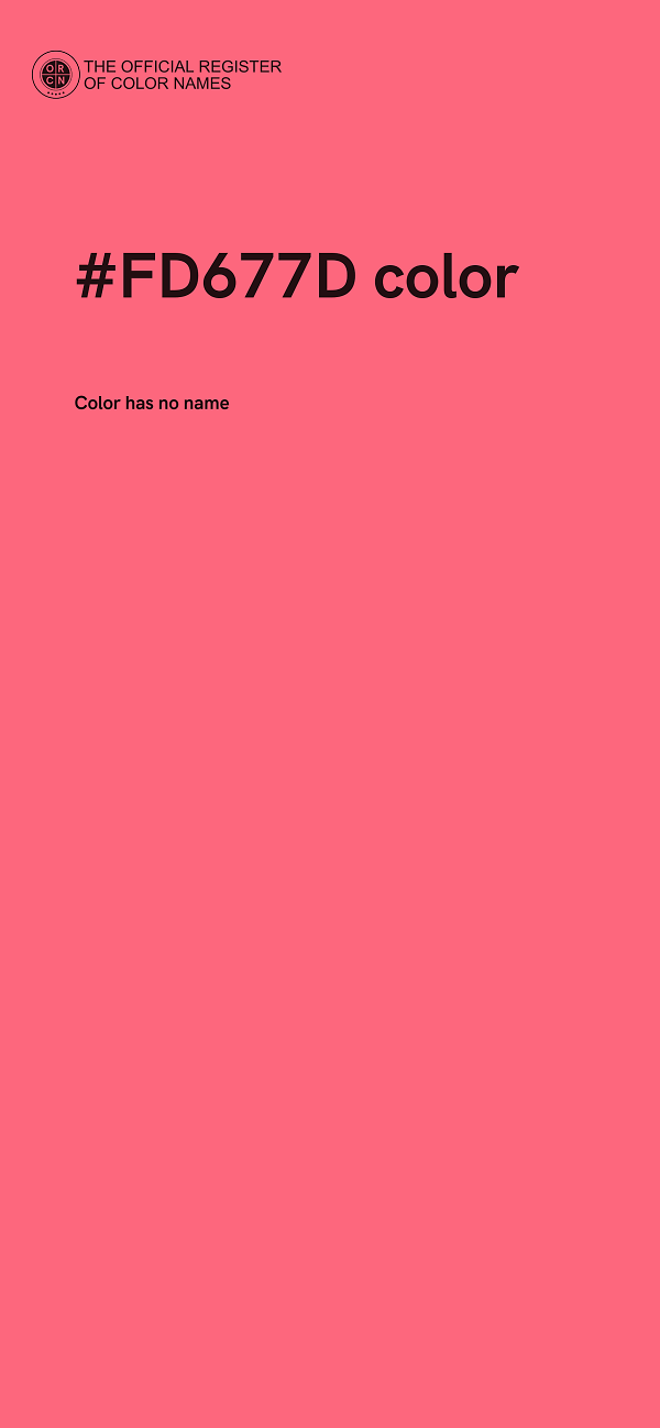 #FD677D color image