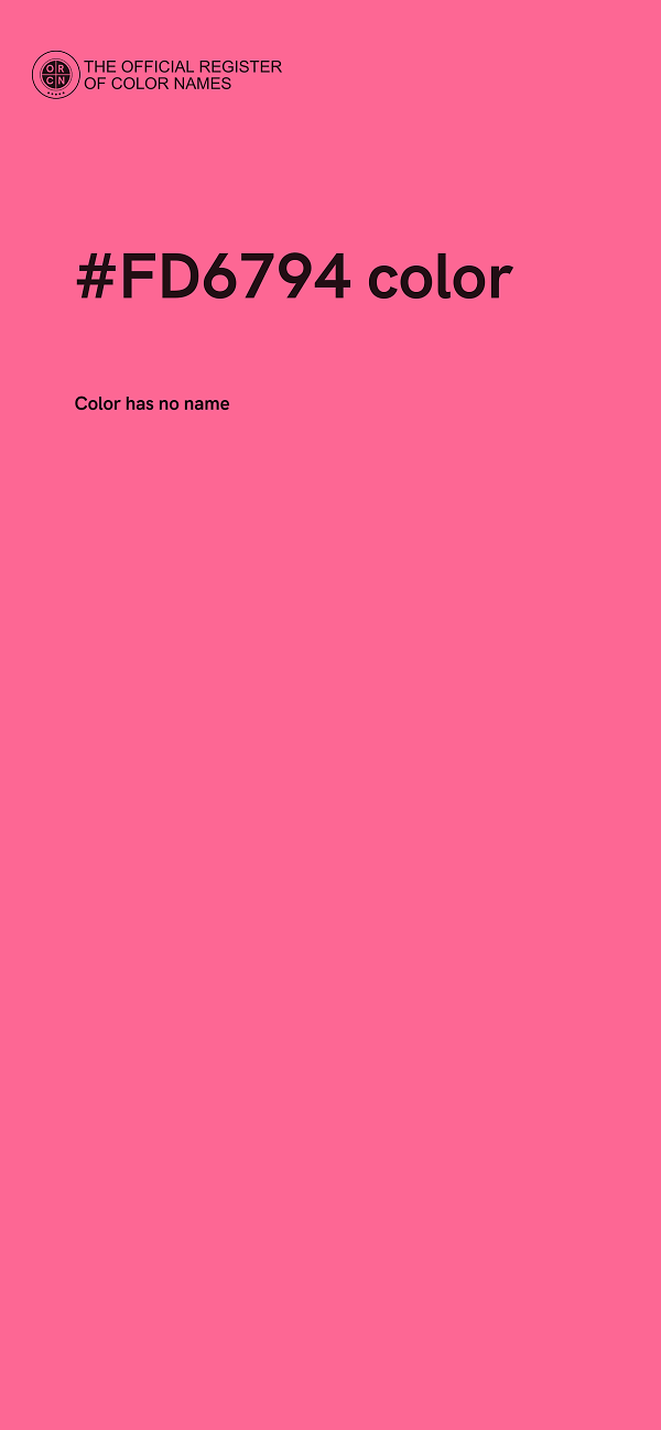 #FD6794 color image