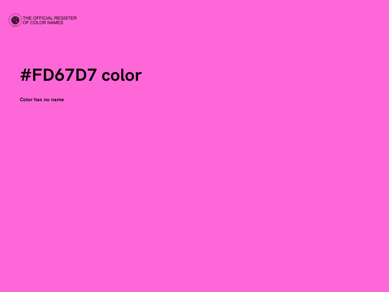 #FD67D7 color image