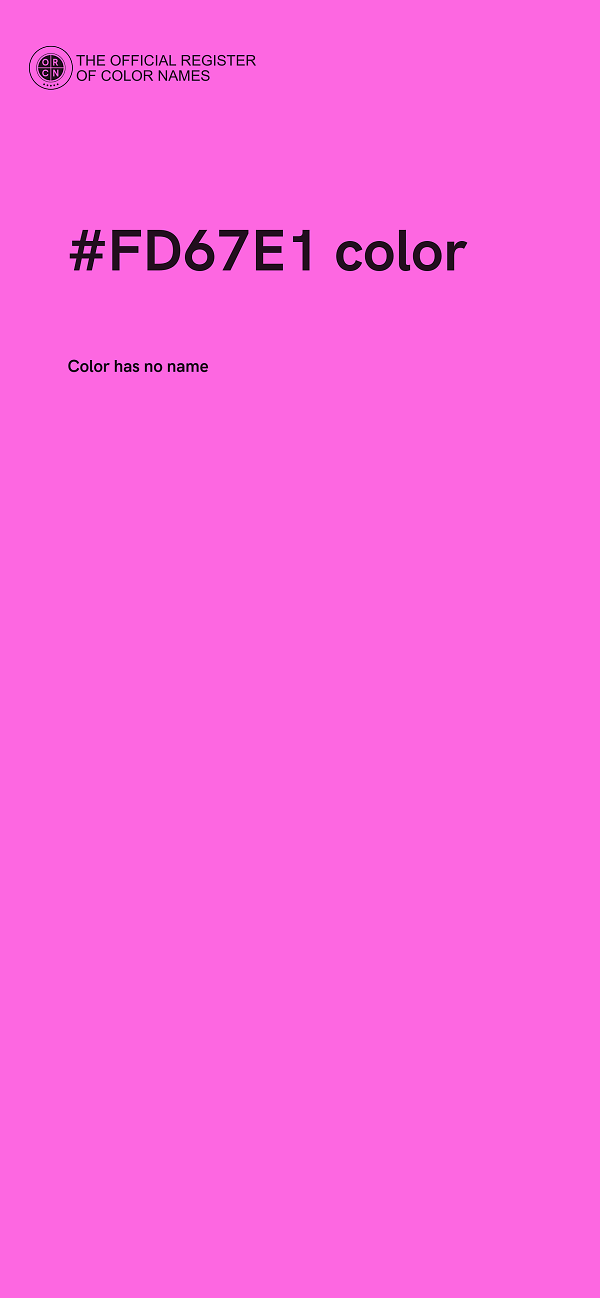 #FD67E1 color image