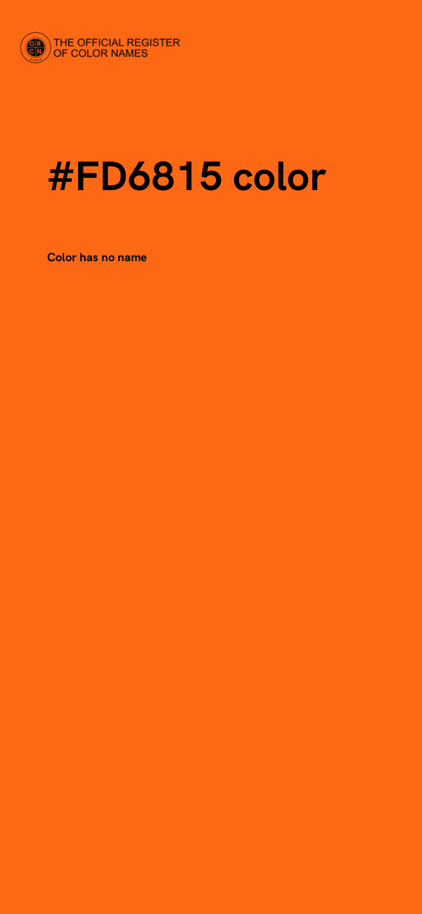#FD6815 color image