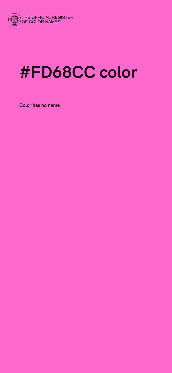 #FD68CC color image