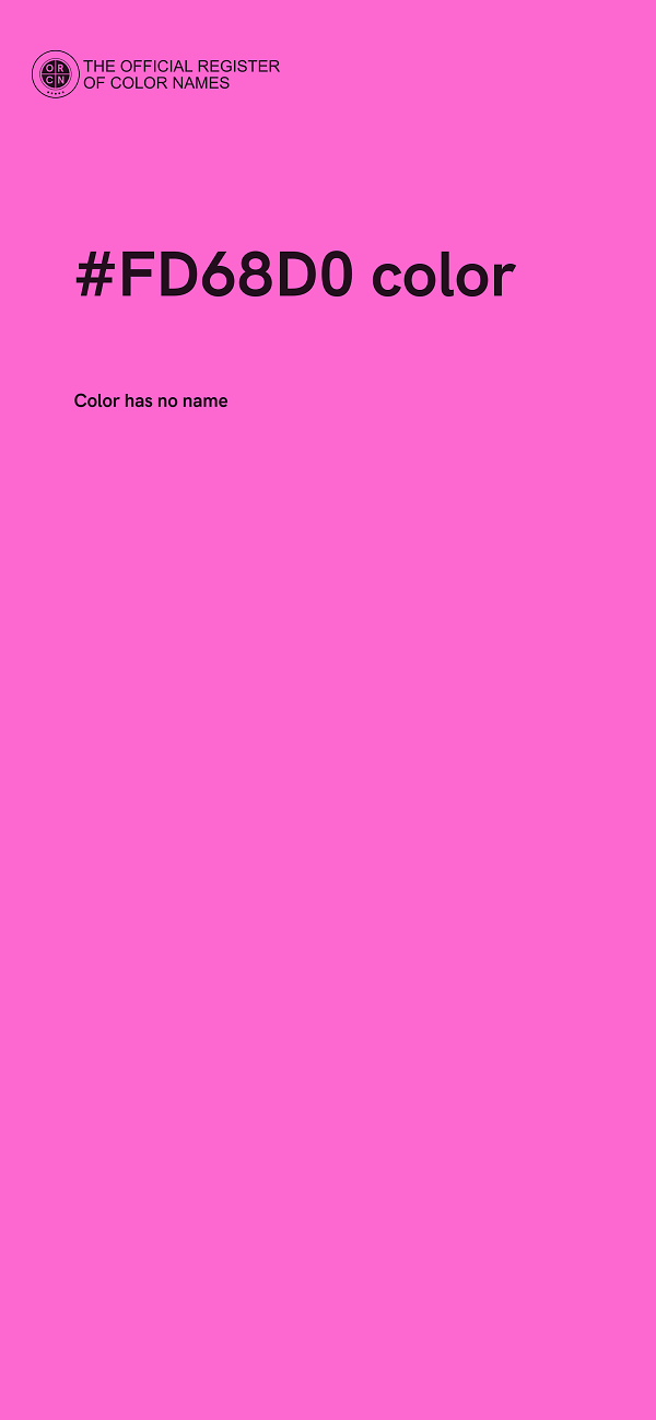 #FD68D0 color image