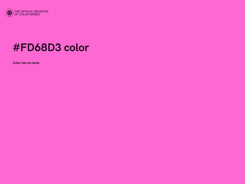 #FD68D3 color image