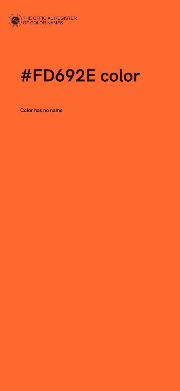 #FD692E color image