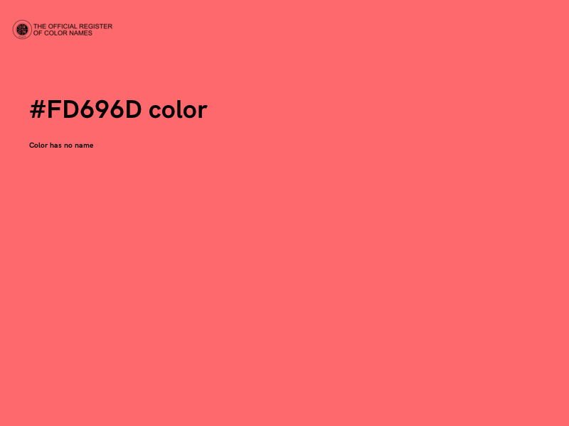 #FD696D color image