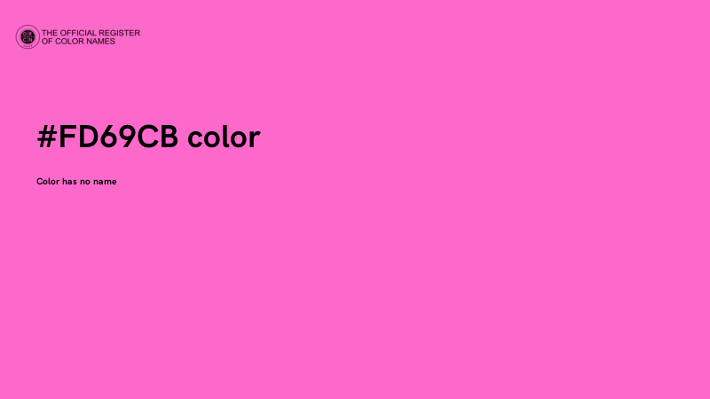 #FD69CB color image