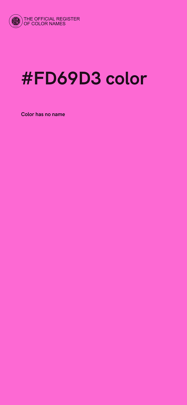 #FD69D3 color image