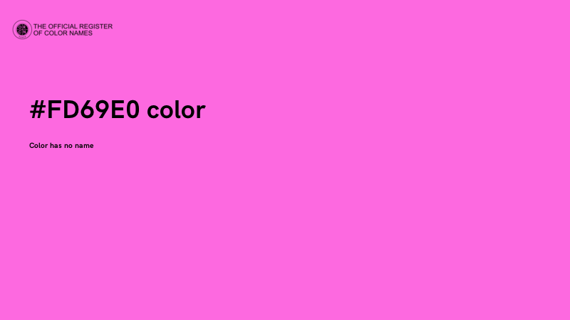 #FD69E0 color image
